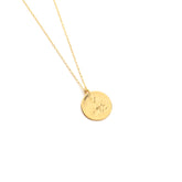 💦Escapulario MISERICORDIA - collar medalla dorada 18mm con cadena